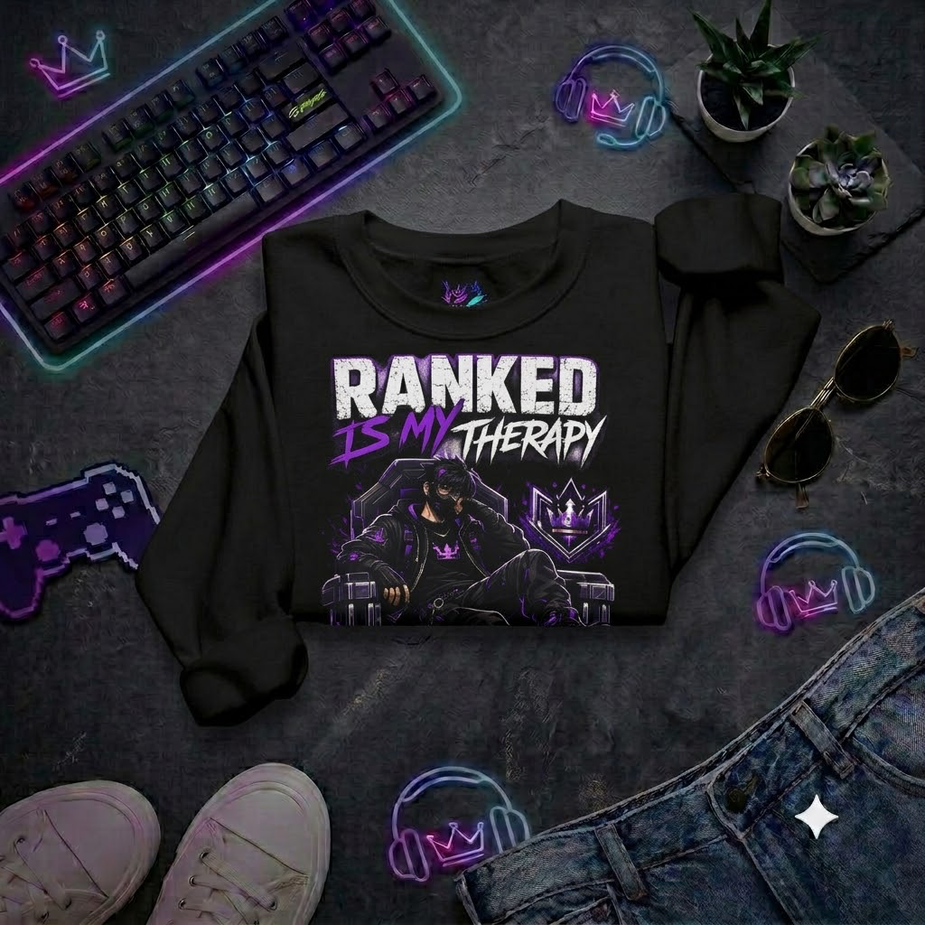 Bluza - "Ranked Is My Therapy" (Przód)