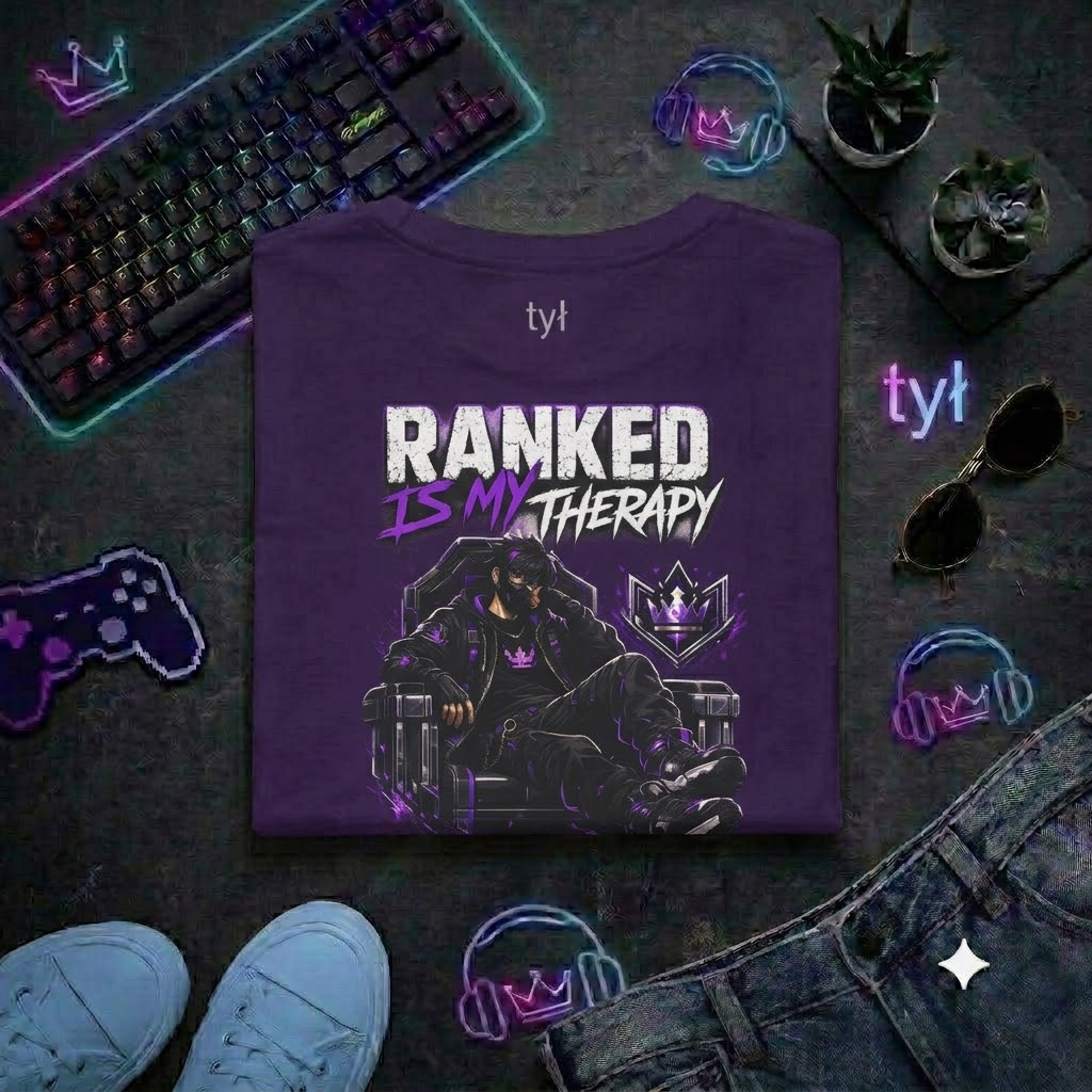Koszulka "Ranked is my therapy" (Tył)
