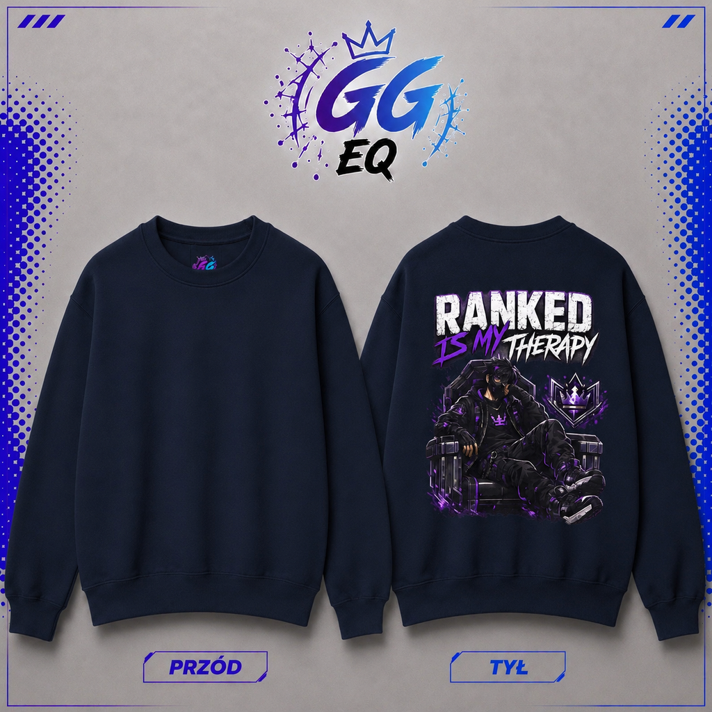 Bluza - "Ranked Is My Therapy" (Tył)