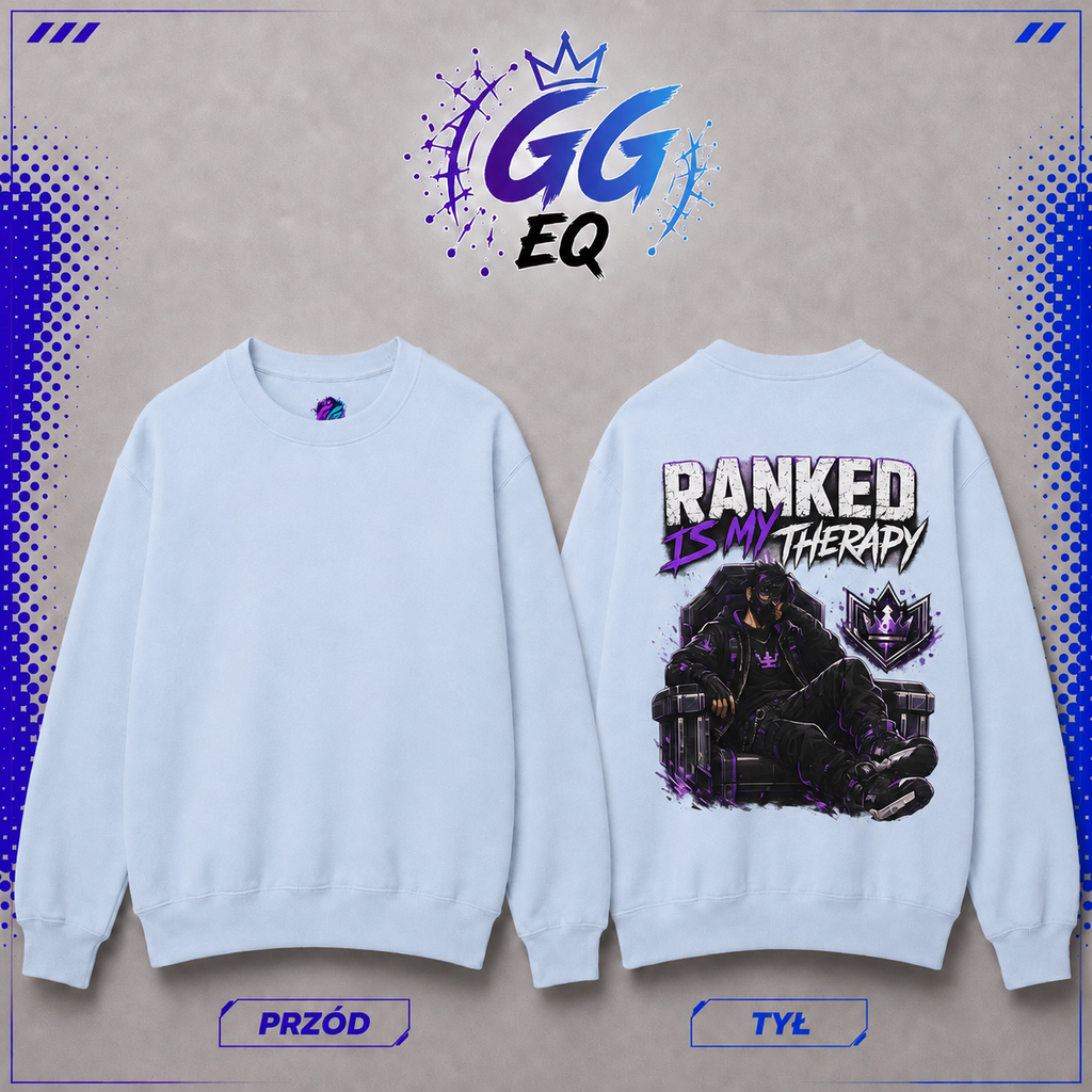 Bluza - "Ranked Is My Therapy" (Tył)