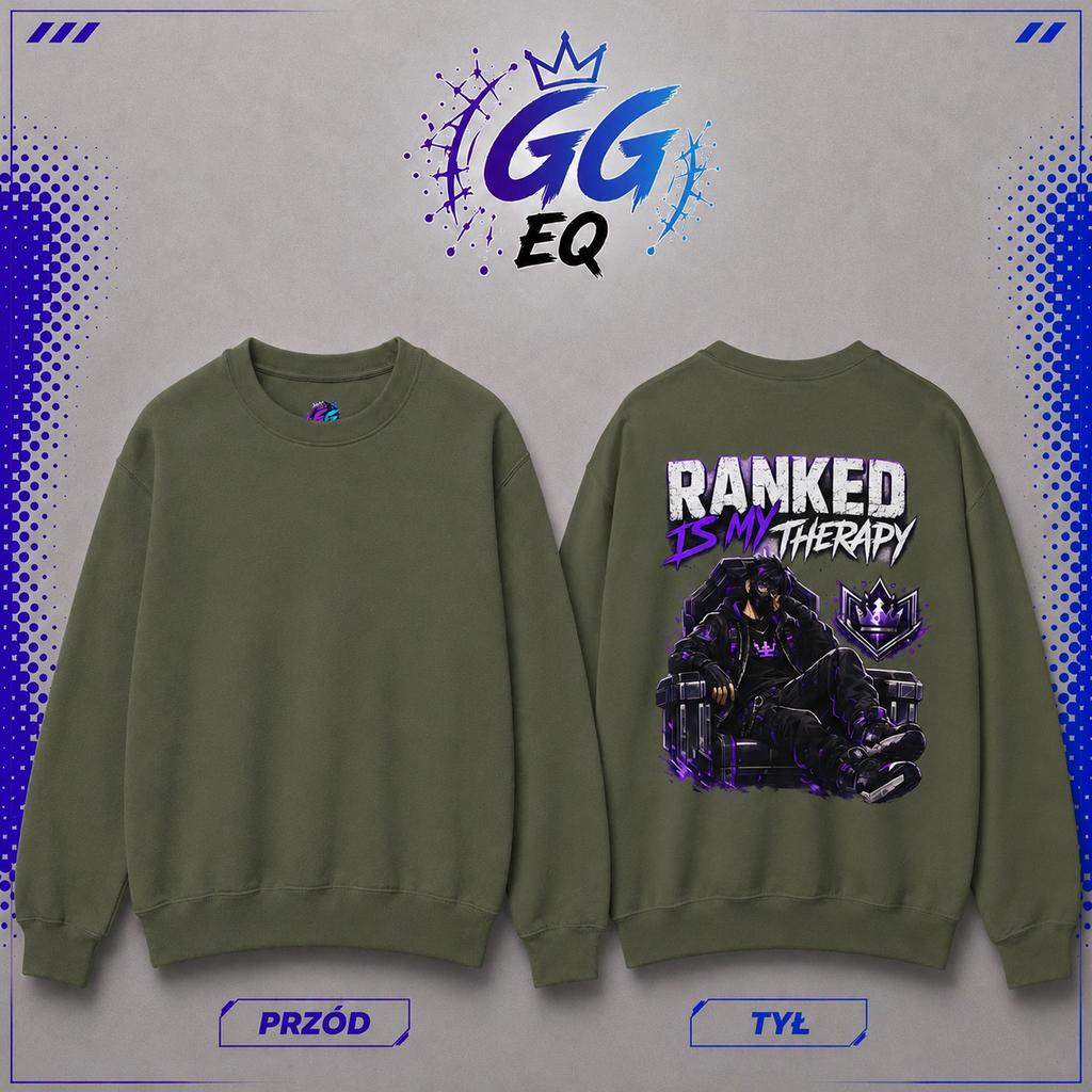 Bluza - "Ranked Is My Therapy" (Tył)