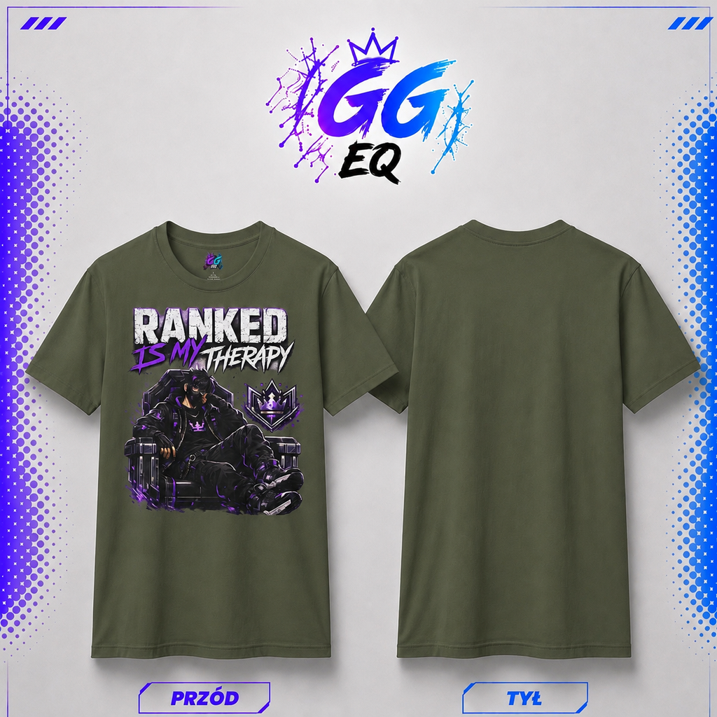 Koszulka "Ranked is my therapy" (Przód)