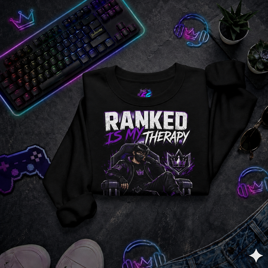Bluza - "Ranked Is My Therapy" (Tył)