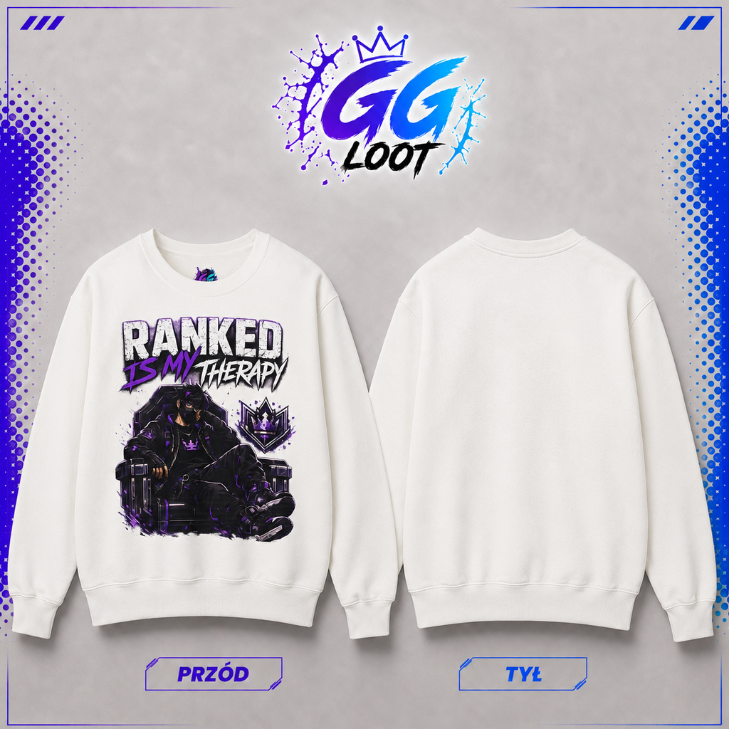 Bluza - "Ranked Is My Therapy" (Przód)