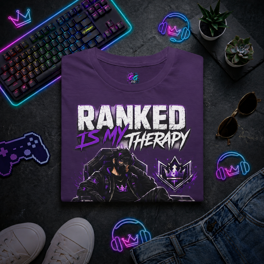 Koszulka "Ranked is my therapy" (Przód)