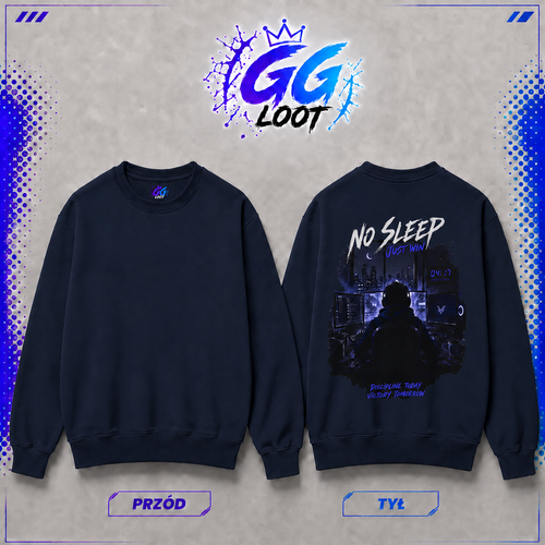 Bluza "No Sleep, Just Win" (Tył)