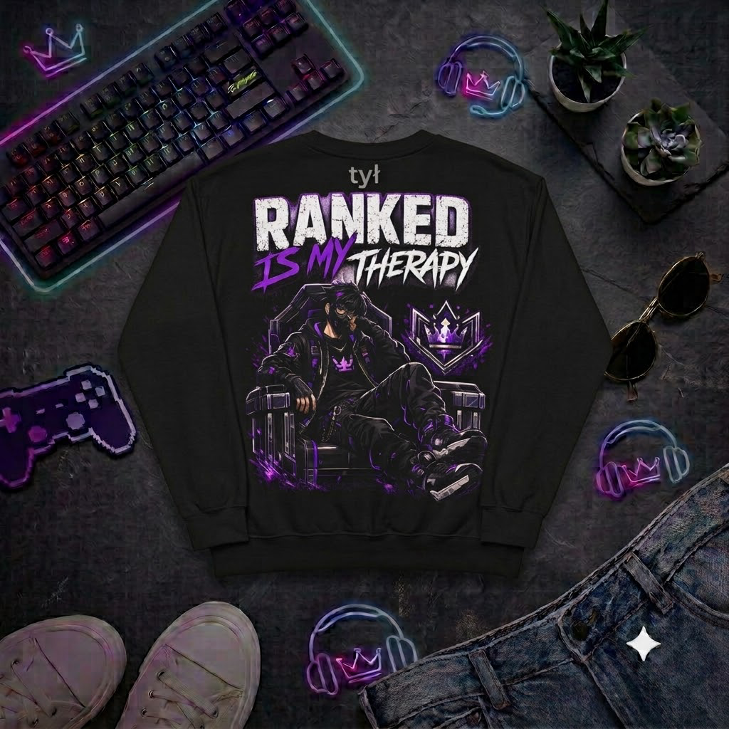 Bluza - "Ranked Is My Therapy" (Tył)