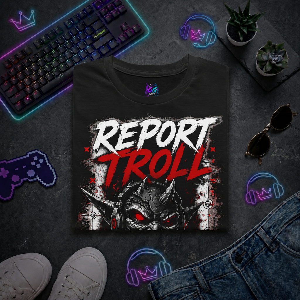 Koszulka – "Report Troll" (Przód)