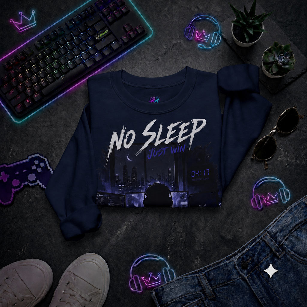 Bluza "No Sleep, Just Win" (Przód)