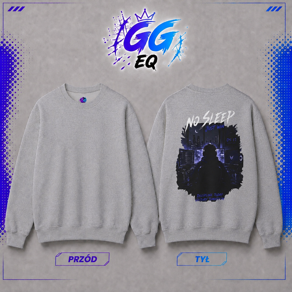 Bluza "No Sleep, Just Win" (Tył)