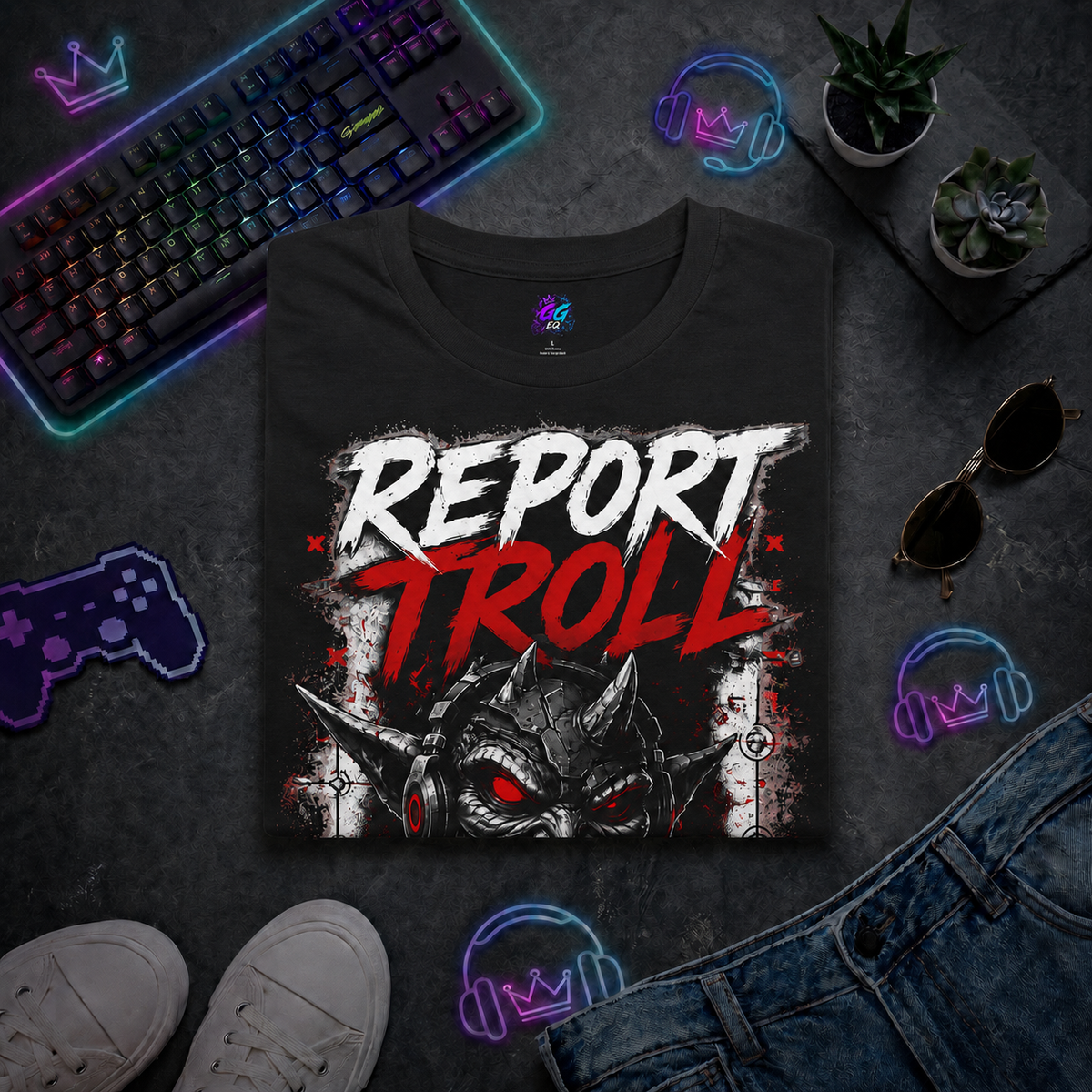 Koszulka – "Report Troll" (Przód)